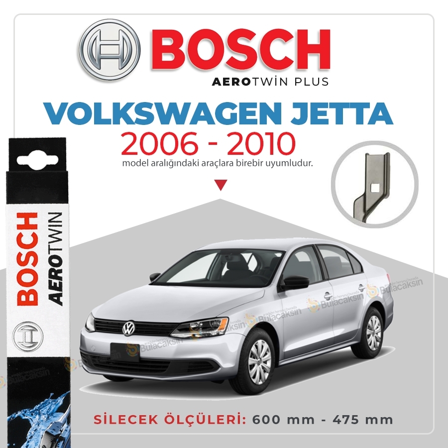 Volkswagen Jetta Muz Silecek Takımı (2006-2010) Bosch Aerotwin