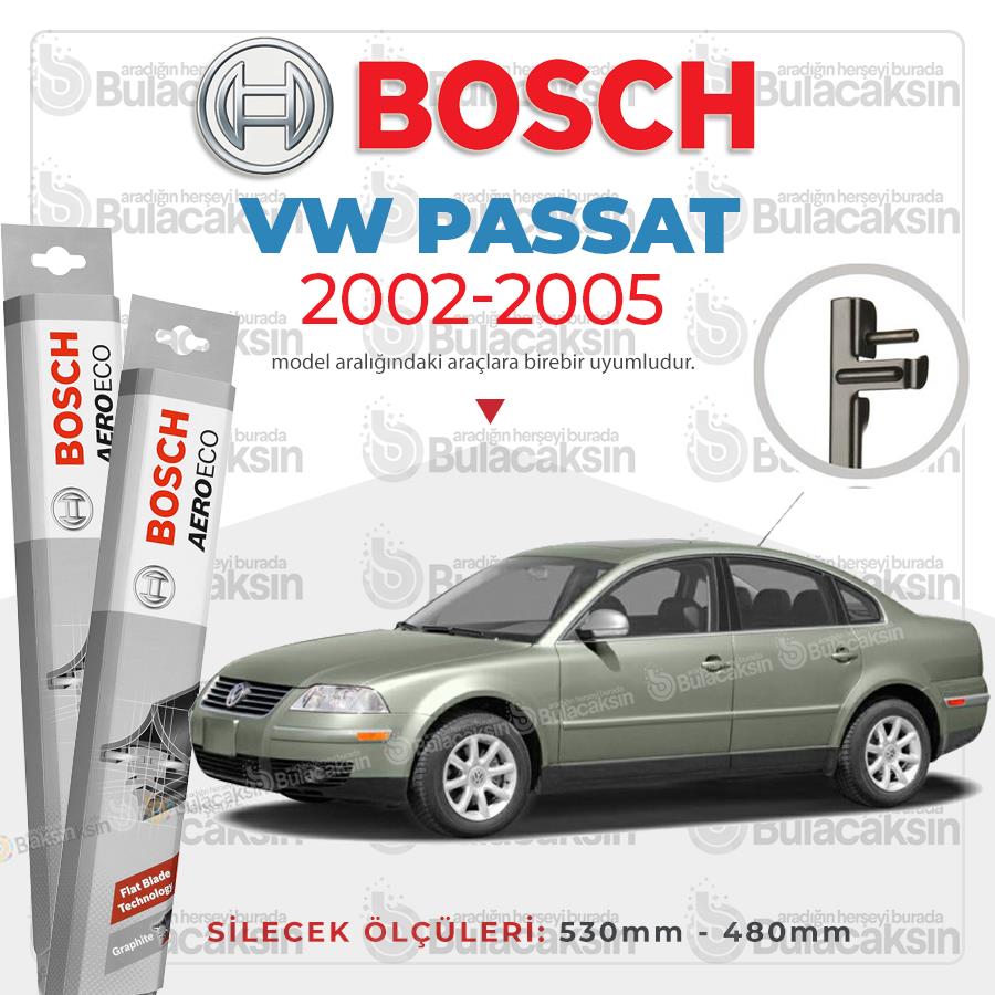 Volkswagen Passat Muz Silecek Takımı (2002-2005) Bosch Aeroeco