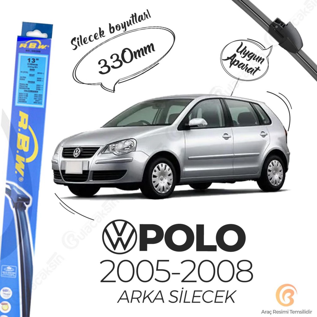 Volkswagen Polo Arka Silecek (2005-2009) Rbw