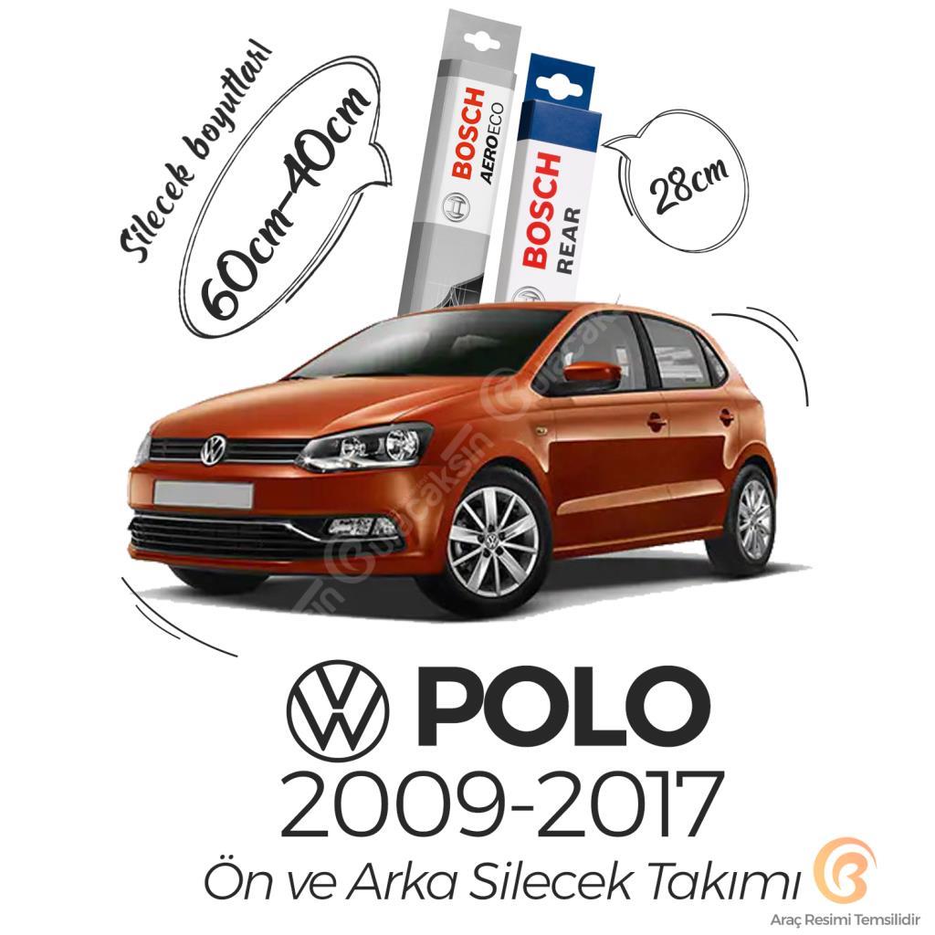 Volkswagen Polo Ön Ve Arka Silecek Seti (2009-2017) Bosch Aeroeco