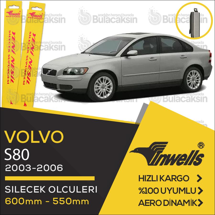 Volvo S80 Muz Silecek Takımı (2003-2006) İnwells
