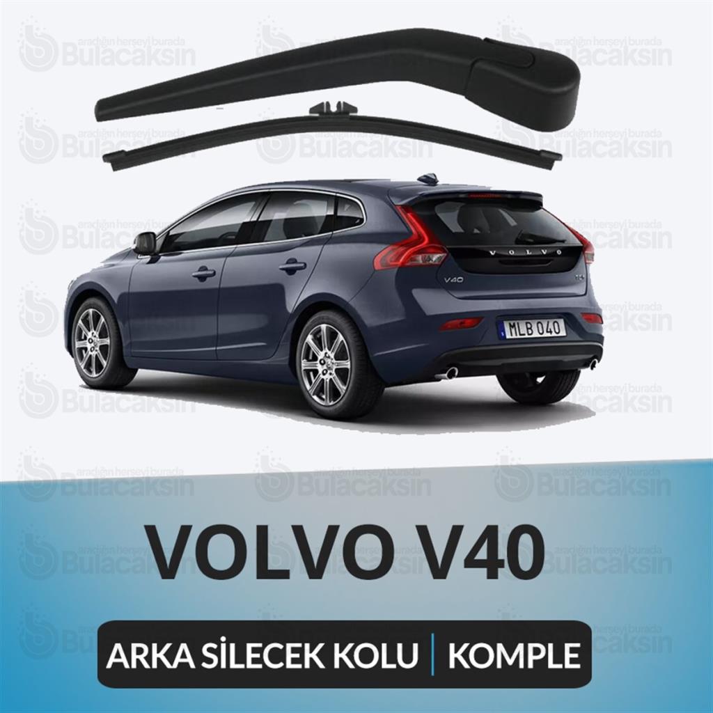 Volvo V40 2013 - 2017 Komple Arka Silecek Kolu Ve Süpürgesi