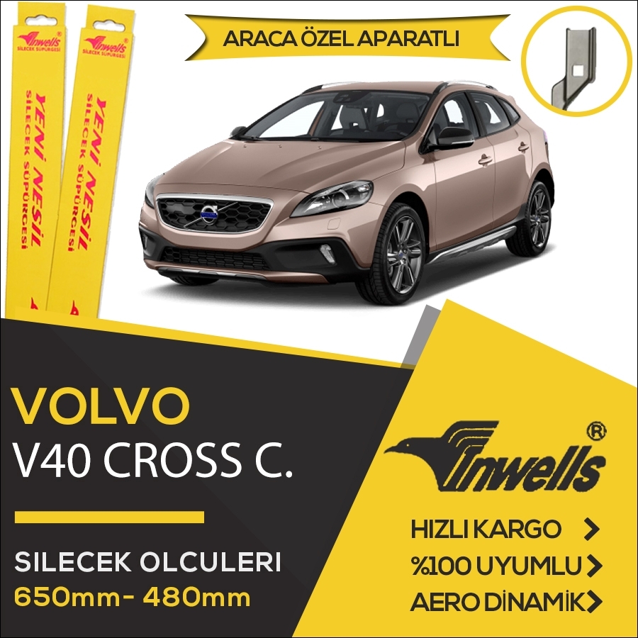 Volvo V40 Cross Muz Silecek Takımı (2013-2017) İnwells