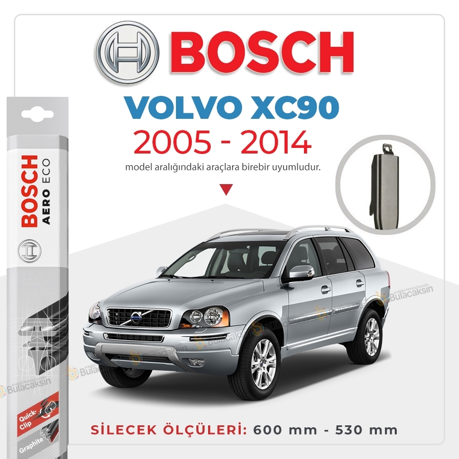 Volvo Xc90 Muz Silecek Takımı (2005-2014) Bosch Aeroeco