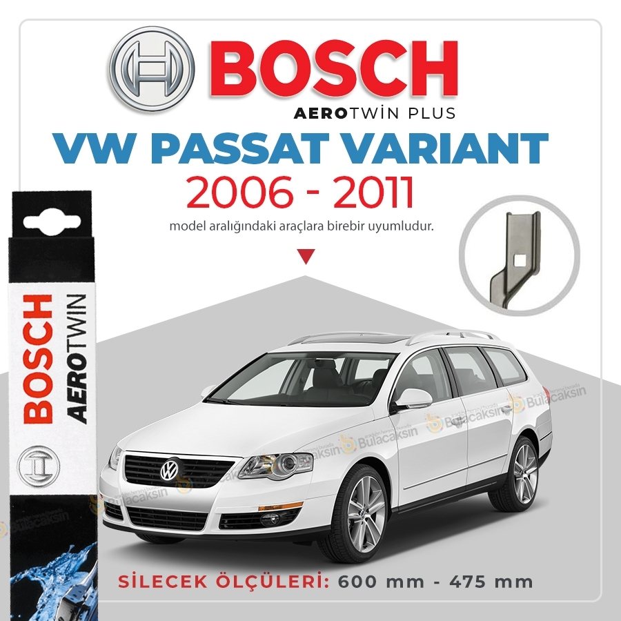 Vw Passat Variant Muz Silecek Takımı (2006-2011) Bosch Aerotwin