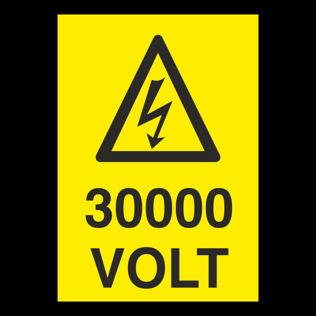 30000 Volt Uyarı Levhası