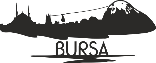 Bursa Şehri̇ Si̇lueti̇ Folyo Sti̇cker