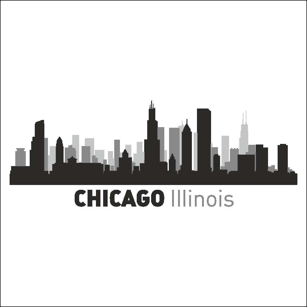 Chicago Li̇li̇noi̇s Folyo Sti̇cker