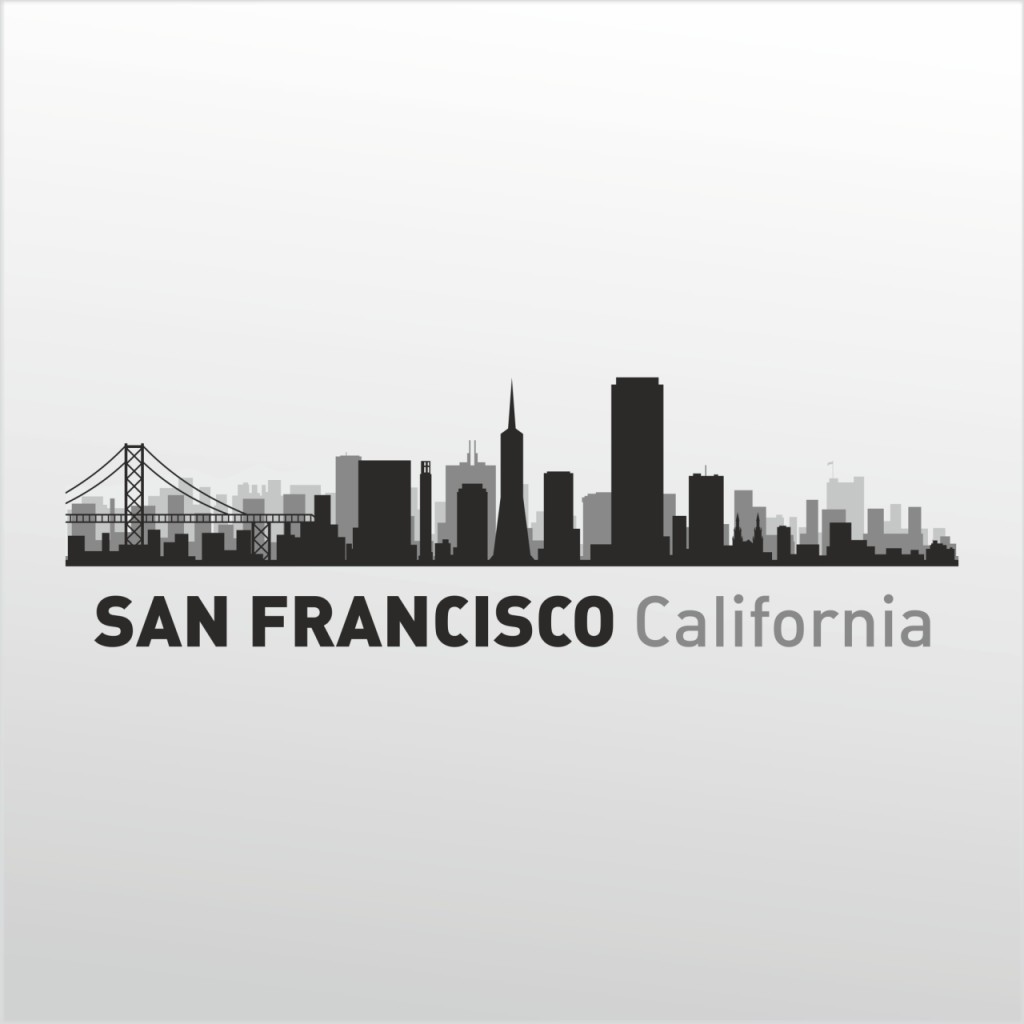 Folyo Sticker San Francisco Kaliforniya