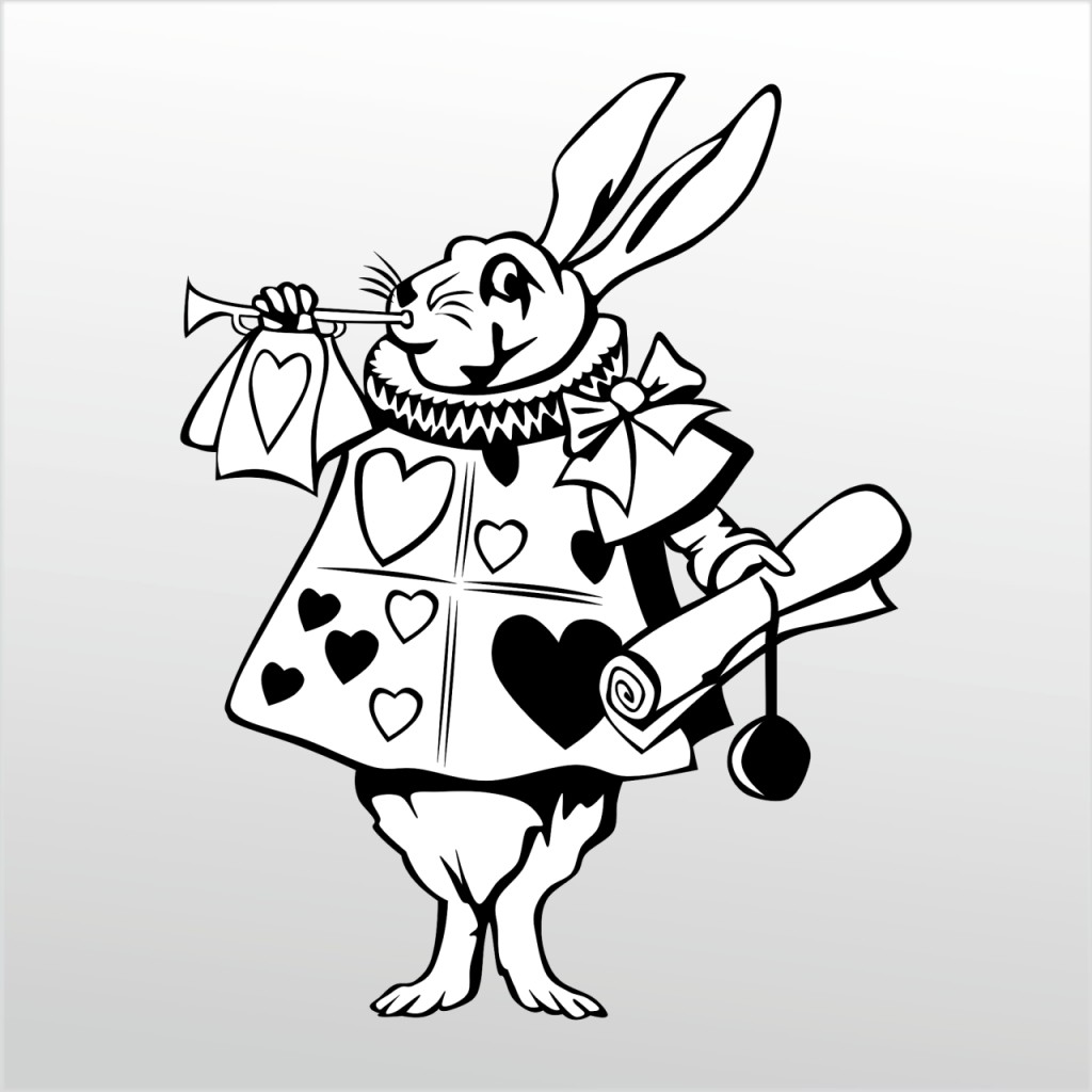 Folyo Sticker Süslü Tavşan