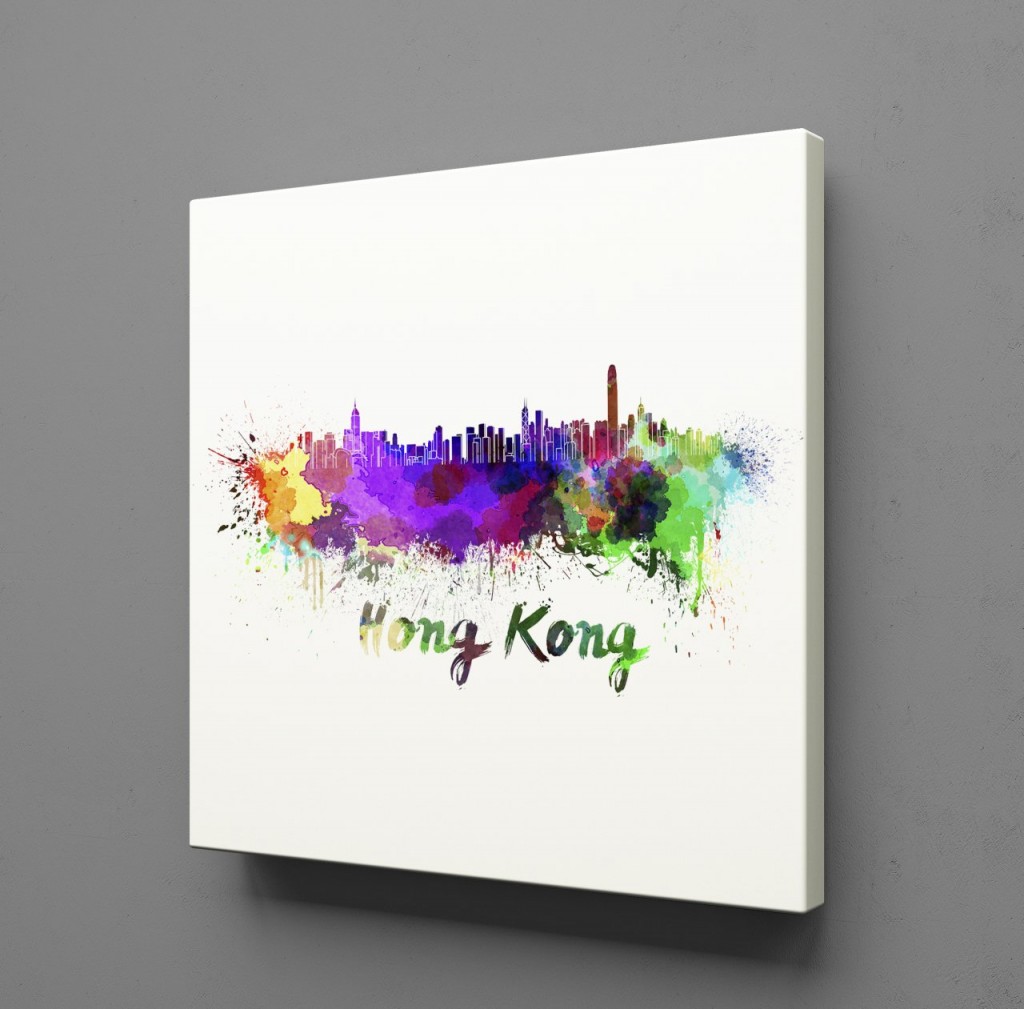 Hong Kong Temali Kanvas Tablo