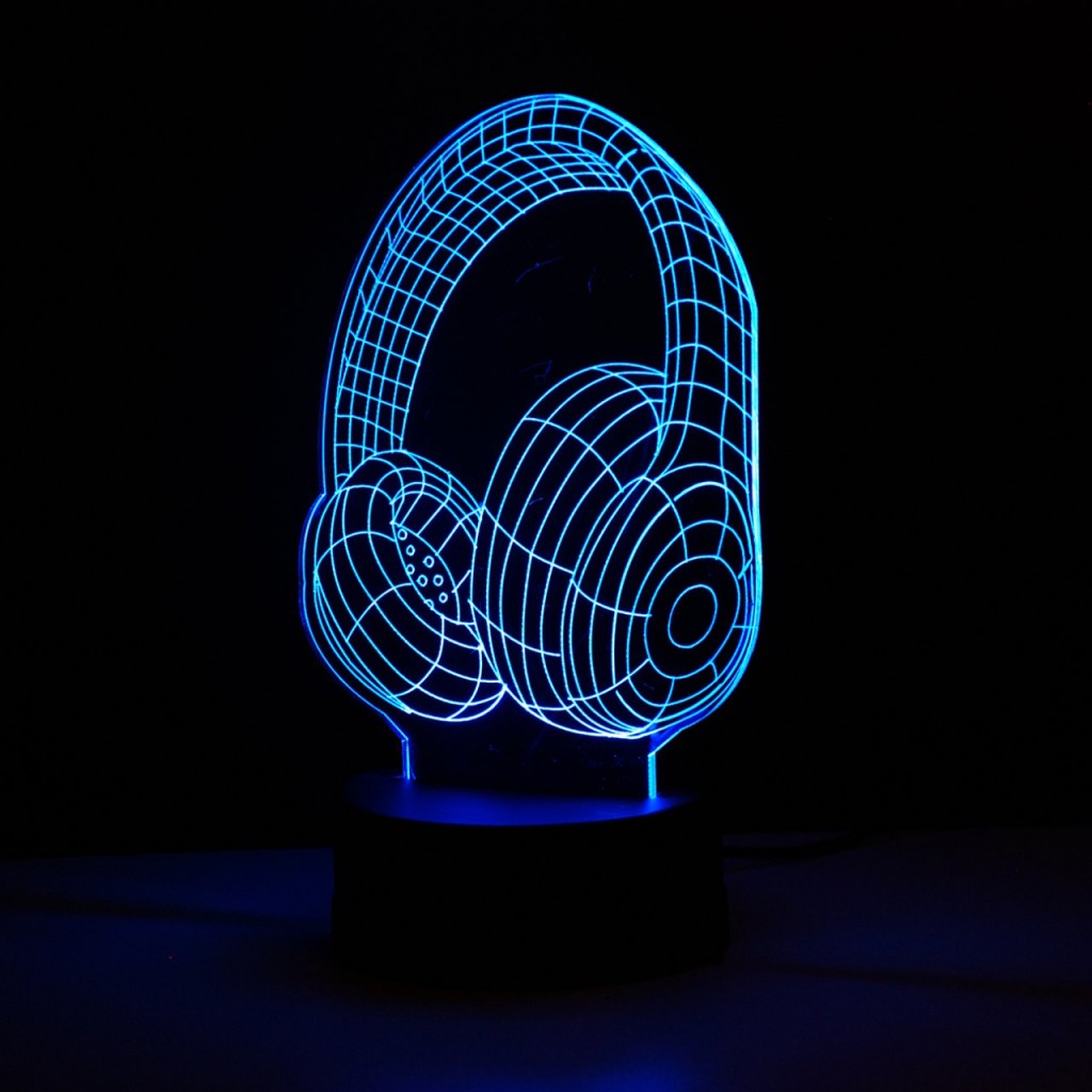Kulaklık 3D Lamba