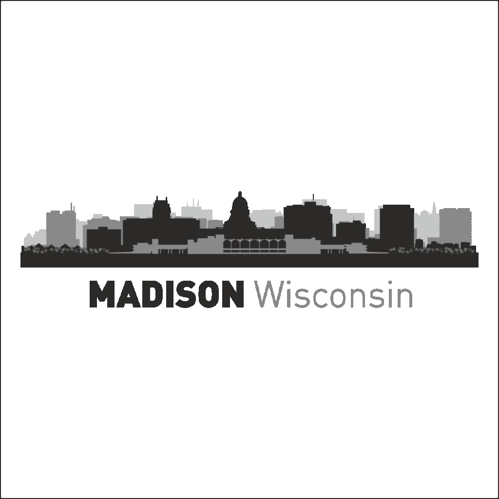 Madison Wi̇sconsi̇n Folyo Sti̇cker
