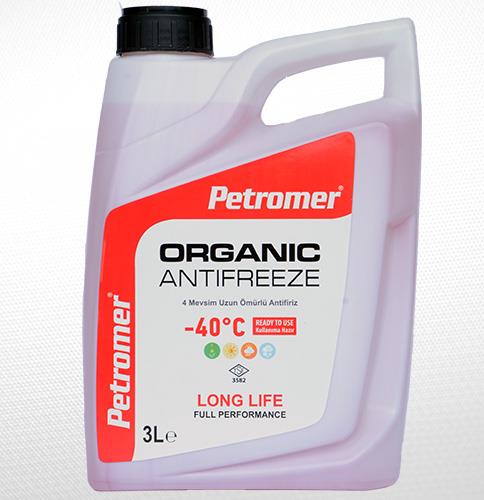 Petromer Anti̇fri̇z Organic -40 Hazir 3 Lt