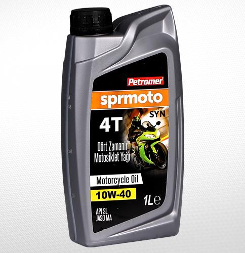 Petromer Sprmoto 4T 10W-40 4 Zamanli (1 Li̇tre) Motosi̇klet Yaği