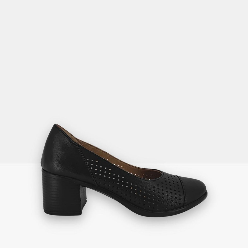 Hobby/Ellanor 2301 Hakiki Deri Topuklu Kadın Ayakkabı Modeli