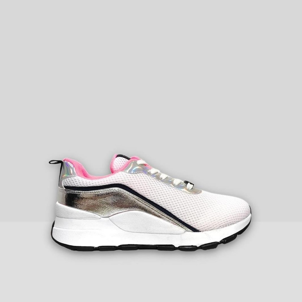 Swift Mia Tekstil-Rugan Kadın Spor Ayakkabı Beyaz Gümüş