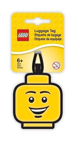 Lego Bag / Luggage Tag, Silicone, Lego Minifigure Head, Boy
