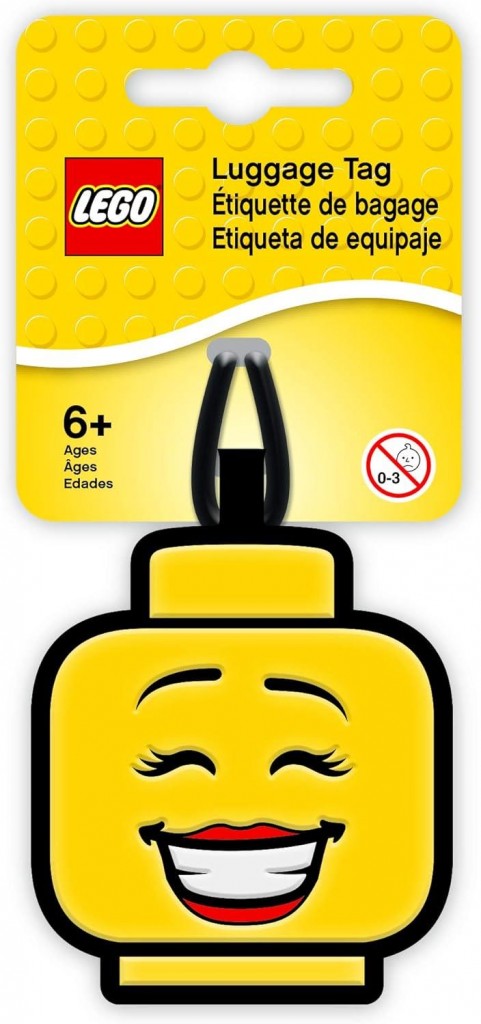 Lego Bag / Luggage Tag, Silicone, Lego Minifigure Head, Girl