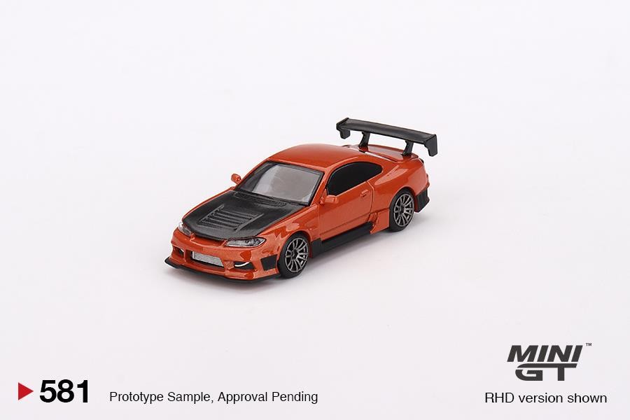 Mini Gt Nissan Silvia S15 D-Max Metallic Orange - 581