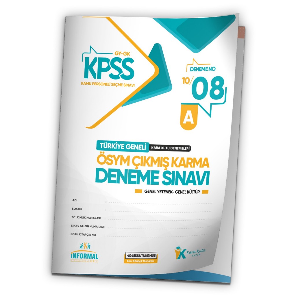 2024 Kpss Ösym Arşivi Çıkmış Soru Karma Genel Yetenek Genel Kültür D. Çözümlü Deneme 10/8.Kitapçık