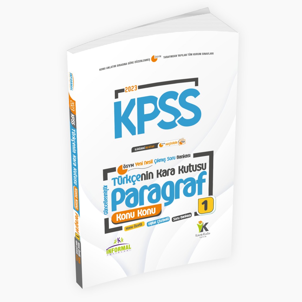 Kpss Türkçenin Kara Kutusu Konu Konu Paragraf 1 Konu Özetli Dijital Çözümlü Çıkmış Soru Bankası