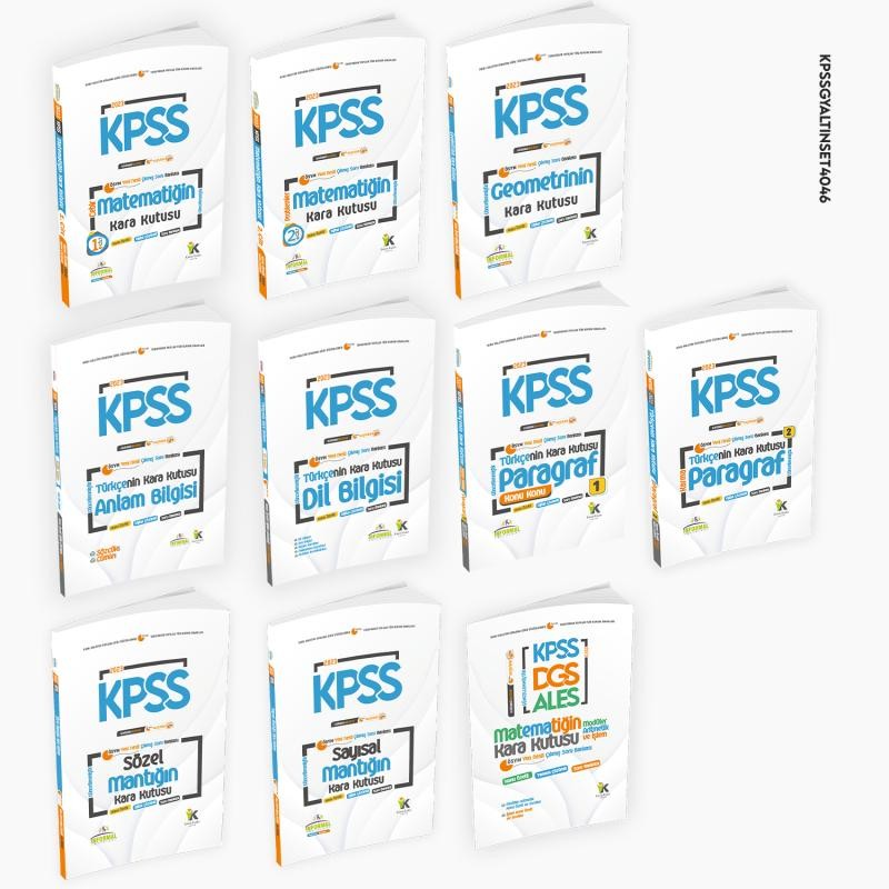 Kpssnin Kara Kutusu Genel Yetenek Altin Paket Set D.çözümlü Konu Özetli Çıkmış Soru Bankası