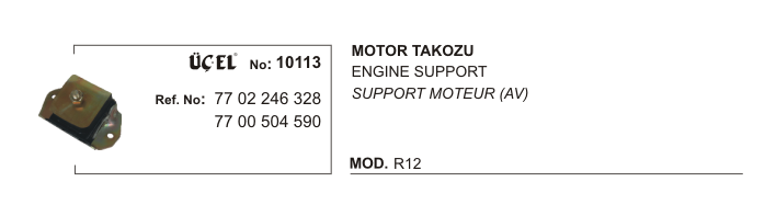 Motor Takozu 10113 R12 7702246328 7702246328
