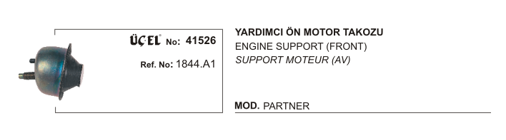 Motor Takozu Ön 41526 P206 Partner Yardimci 1844.A1