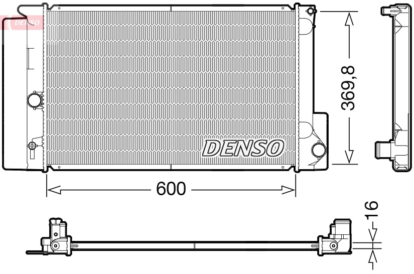 Radyatör Drm50126 Corolla-Auris (07>) 1.4 Vvti