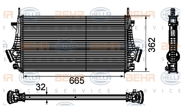 Turbo Radyatörü 8Ml376746481 Insignia 2.0 Cdti 1.6T 2.0T 2.0Cdti (08-)
