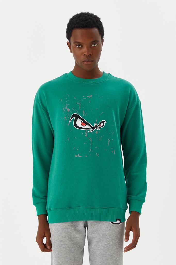 No Fear Erkek Sweatshirt Yeşil M500235