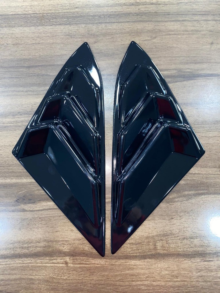 Honda Civic Fc5 2015-2021 Kelebek Cam Vizörü Kaplama Pianoblak 2'Li Set