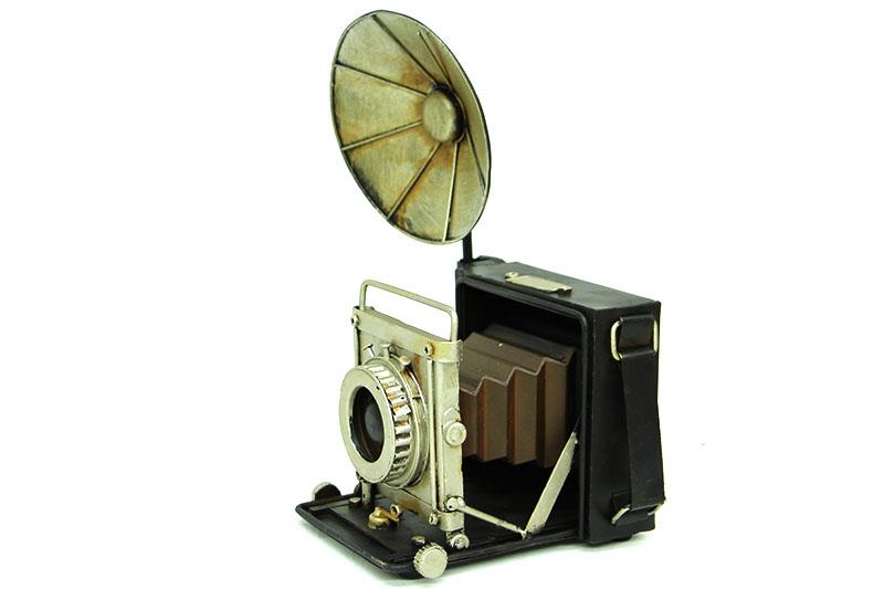 Dekoratif Metal Fotoğraf Makinesi Biblo Vintage Hediyelik
