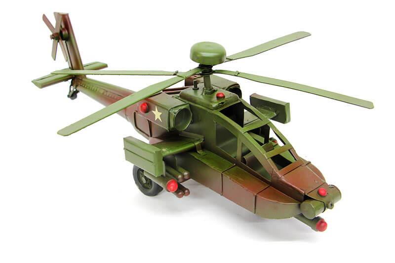 Dekoratif Metal Helikopter Dekoratif Biblo Hediyelik