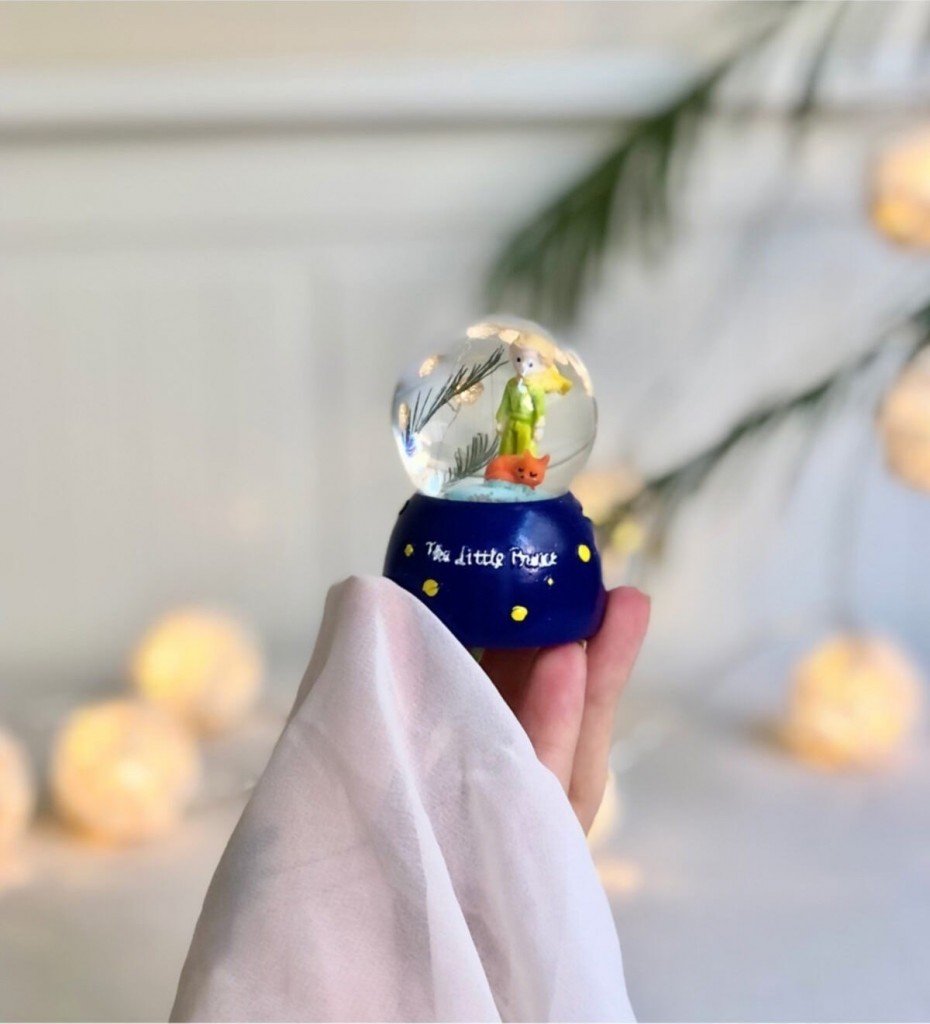 Mini Boy Küçük Prens Kar Küresi Işıklı 6.5 Cm Dekoratif Hediyelik