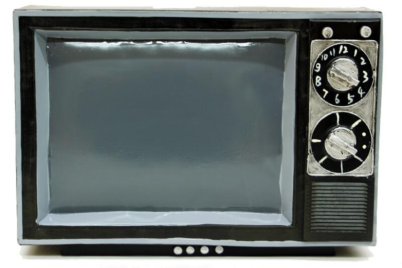 Televizyon Siyah Vintage Dekoratif Hediyelik