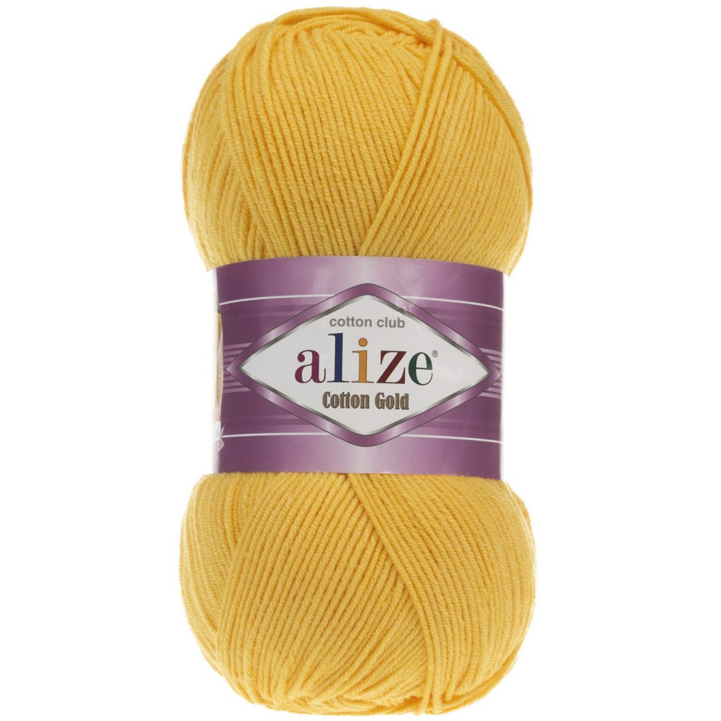 Alize Cotton Gold El Örgü İpi 216 Koyu Sarı