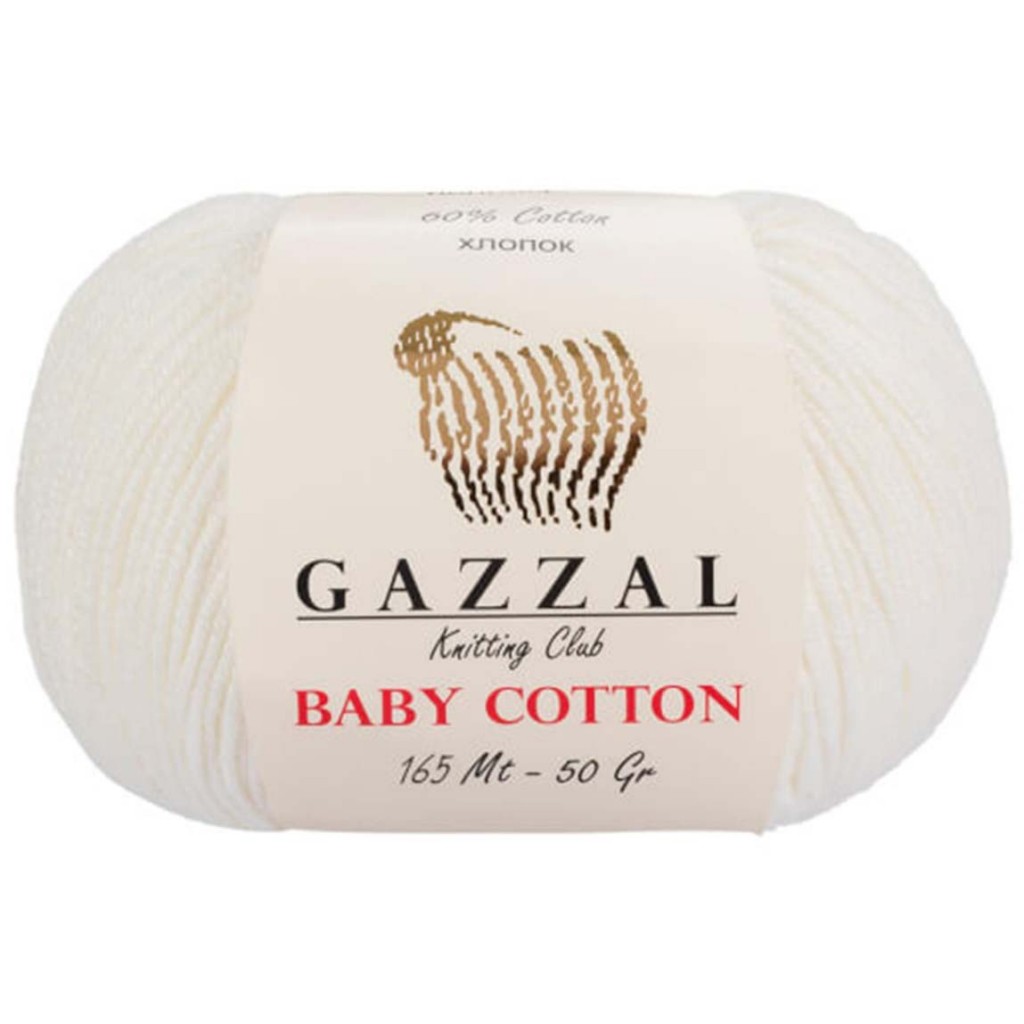 Gazzal Baby Cotton Örgü İpi 3410  Ekru