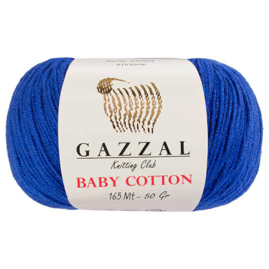 Gazzal Baby Cotton Örgü İpi 3421 Saks Mavisi