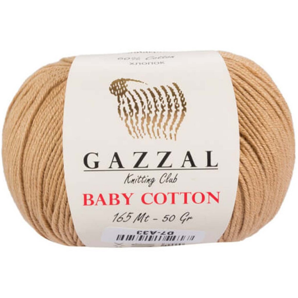 Gazzal Baby Cotton Örgü İpi 3424 Bej