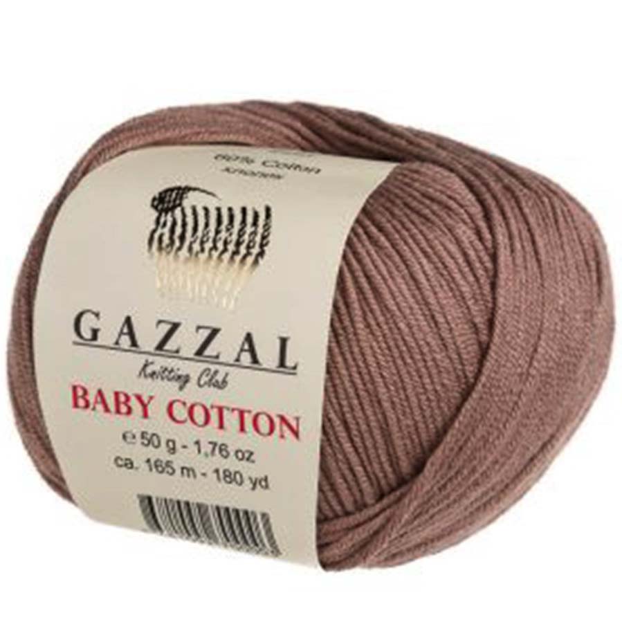 Gazzal Baby Cotton Örgü İpi 3434 Açık Kahve