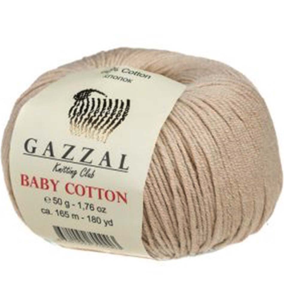 Gazzal Baby Cotton Örgü İpi 3446 Açık Bej