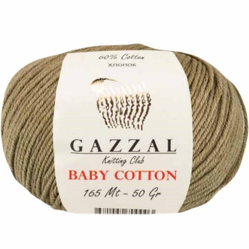 Gazzal Baby Cotton Örgü İpi 3464 Açık Yeşil