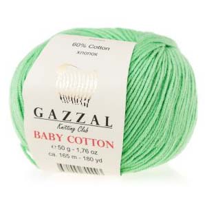 Gazzal Baby Cotton Örgü İpi 3466 Elma Yeşili