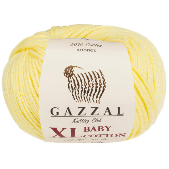Gazzal Baby Cotton Xl Örgü İpi 3413 Sarı
