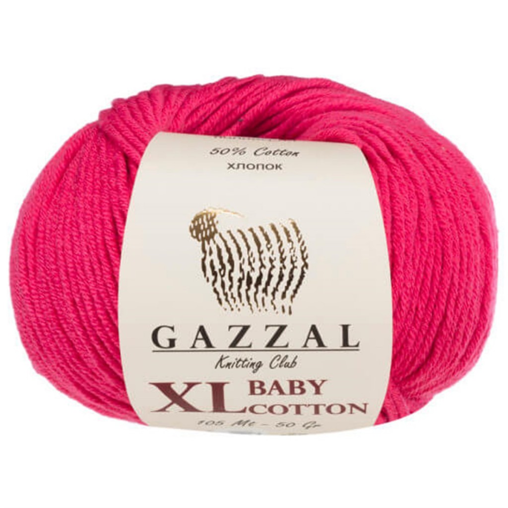 Gazzal Baby Cotton Xl Örgü İpi 3415 Fuşya