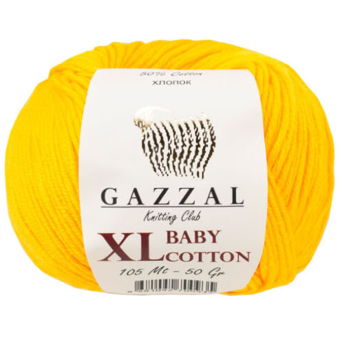 Gazzal Baby Cotton Xl Örgü İpi 3417 Hardal Sarısı
