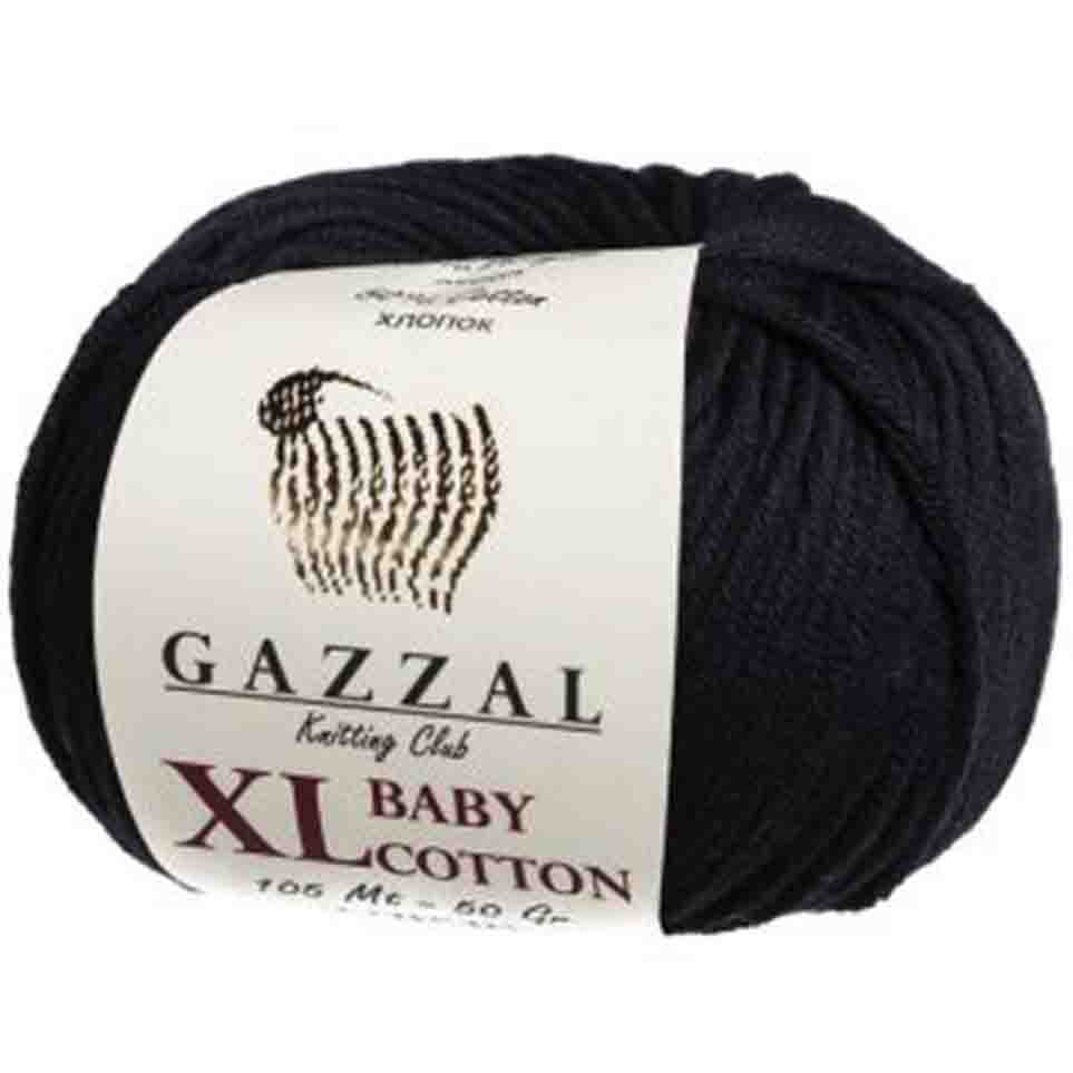 Gazzal Baby Cotton Xl Örgü İpi 3433 Siyah