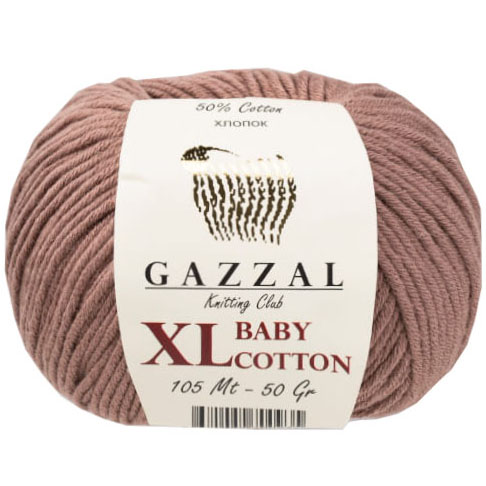 Gazzal Baby Cotton Xl Örgü İpi 3434 Açık Kahve